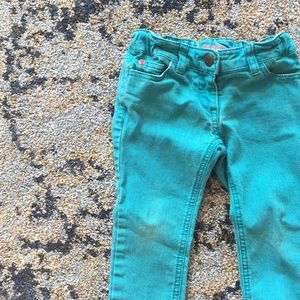 Mini Boden teal jeans